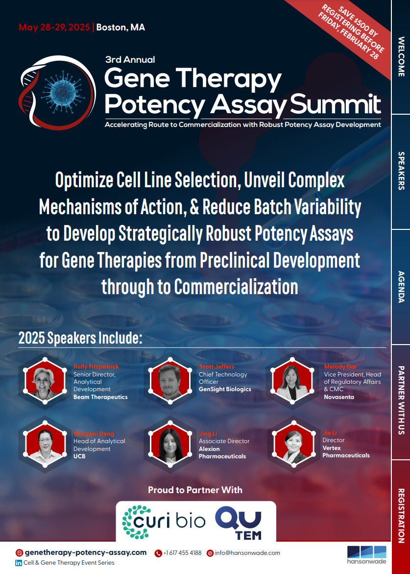 3rd Gene Therapy Potency Assay Summit | 28-29 May, 2025