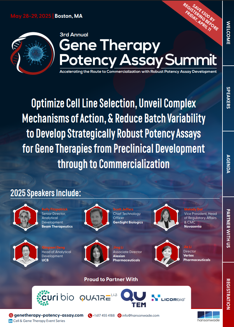 3rd Gene Therapy Potency Assay Summit | 28-29 May, 2025